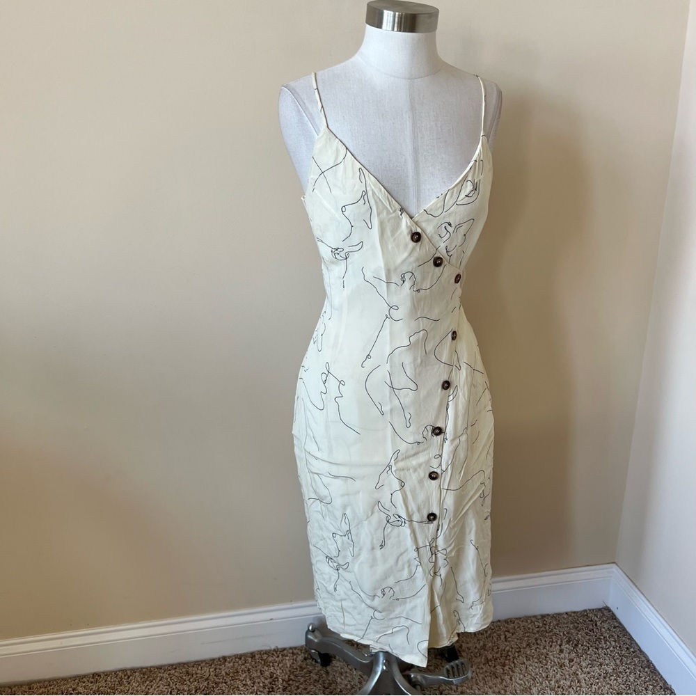 Astr The Label Lois Asymmetric Button Midi Dress … - image 7